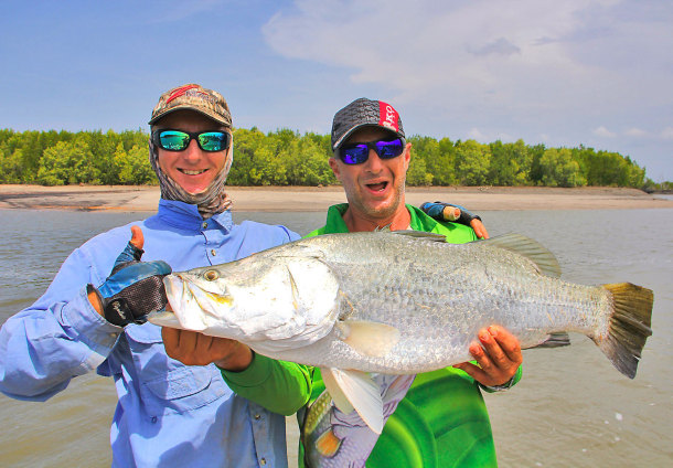 The T-Curve Revolution Bluewater Travel LT Spin 703 matched up with a Saragosa SW 5000 spinning reel proved the ideal set up for casting lures to medium-sized pelagics such as this Kimberley queenfish.